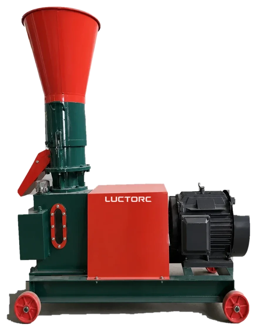 Rotating-roller pellet machine